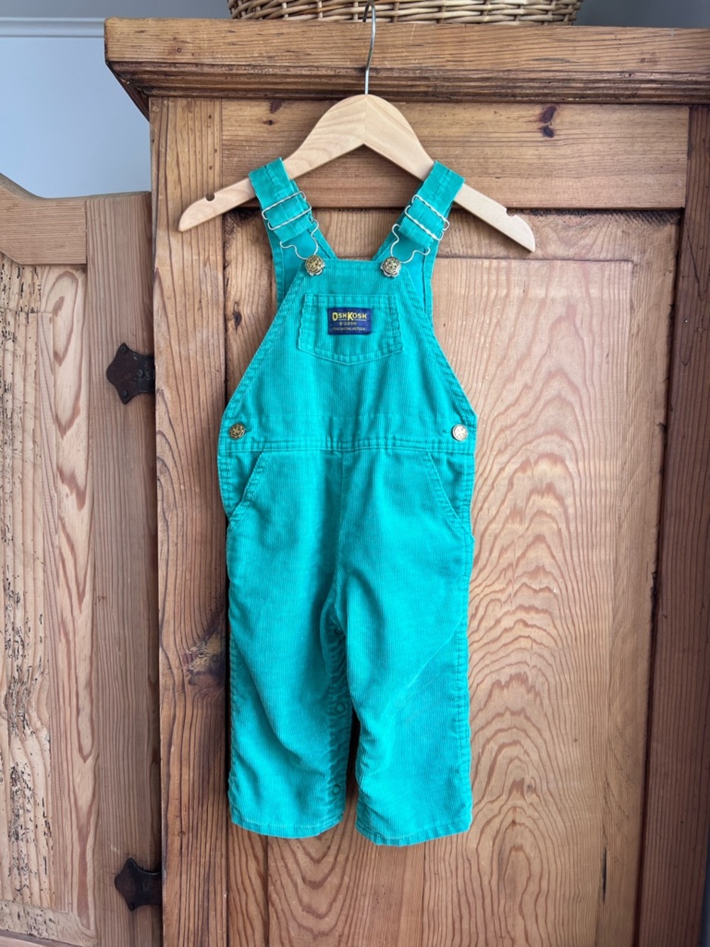 OshKosh B'gosh | Vintage Green Corduroy Overalls for Kids